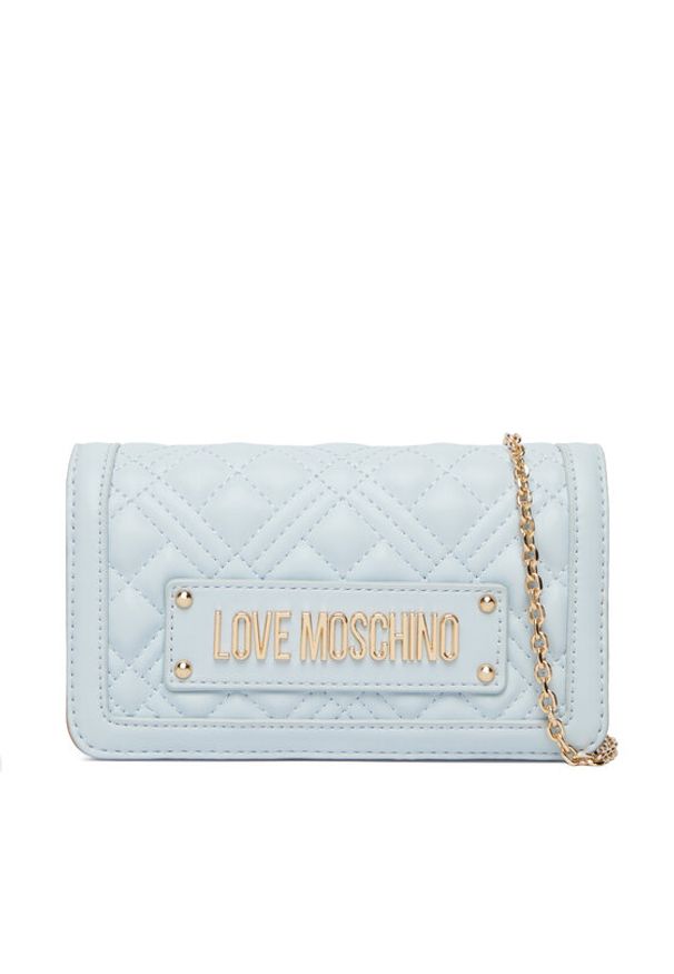Love Moschino - LOVE MOSCHINO Torebka JC5681PP1OLA0701 Błękitny. Kolor: niebieski. Materiał: skórzane