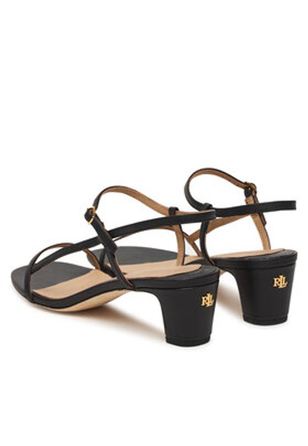 Lauren Ralph Lauren - LAUREN RALPH LAUREN Sandały 802P00097001 Czarny. Kolor: czarny. Materiał: skóra