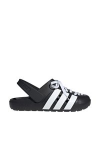 Adidas - Klapki adidas Adilette Clog 2.0. Kolor: czarny, biały, wielokolorowy. Styl: sportowy