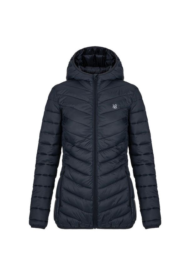 LOF - Kurtka damska Loap Irmania pikowana, wodoodporna, ciemnoszara, S. Kolor: szary. Materiał: puch