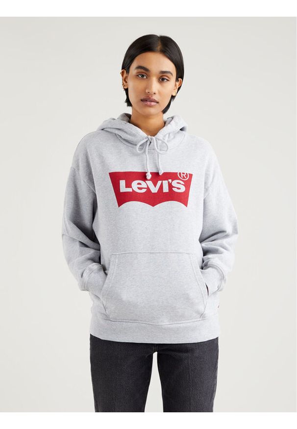 Levi's® Bluza Levi's Graphic Standard Hoodie Szary Regular Fit. Kolor: szary. Materiał: bawełna