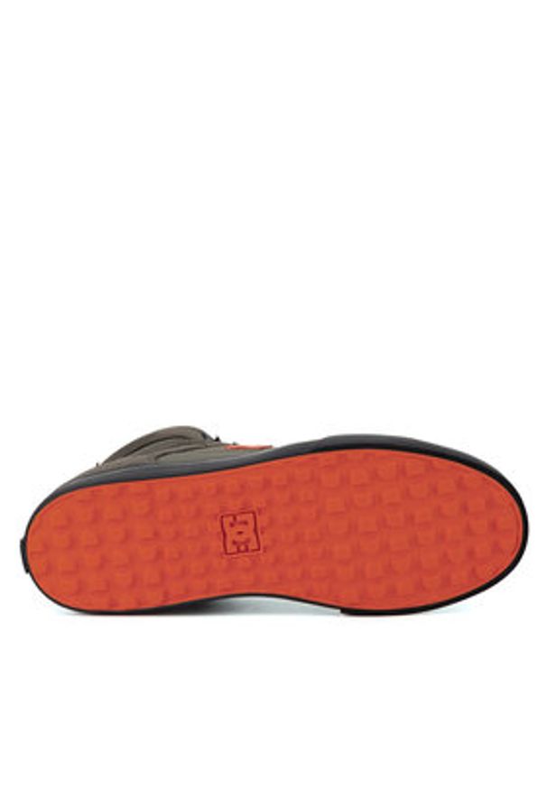 DC Shoes Sneakersy PURE HIGH-TOP WC WNT ADYS400047-DOO Zielony. Kolor: zielony. Materiał: zamsz, skóra
