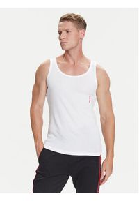 Hugo - HUGO Komplet 3 tank topów 50545681 Biały Slim Fit. Kolor: biały. Materiał: bawełna