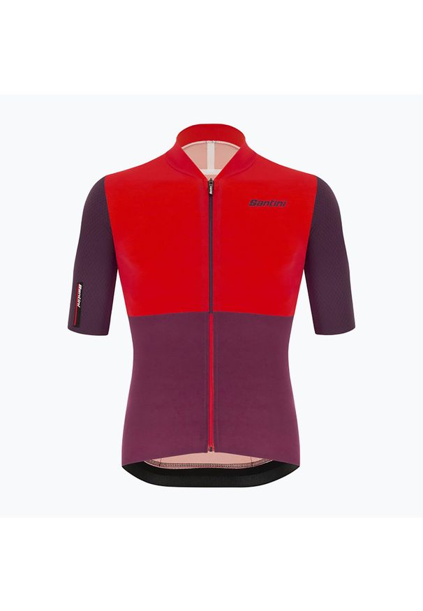 SANTINI - Koszulka rowerowa męska Santini Redux Istinto. Kolor: czerwony