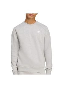 Adidas - Bluza męska adidas Originals Trefoil Essentials Crew JY6140 - szara. Typ kołnierza: bez kaptura. Kolor: szary. Materiał: bawełna, poliester. Długość rękawa: raglanowy rękaw. Styl: klasyczny, sportowy #1