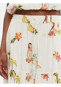 Seafolly Spódnica maxi Isla Palm 55397-SK Écru Regular Fit. Materiał: len, wiskoza #4
