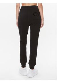 TwinSet - TWINSET Spodnie dresowe 232TT2371 Czarny Regular Fit. Kolor: czarny. Materiał: bawełna, dresówka #5