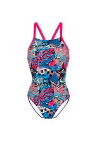 AQUAFEEL - Damski strój kąpielowy jednoczęściowy Aquafeel Motion Back. Kolor: wielokolorowy