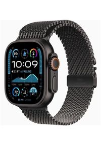APPLE - Apple Watch Ultra 2 GPS + Cellular 49mm Black Titanium Case with Black Titanium Milanese Loop - L