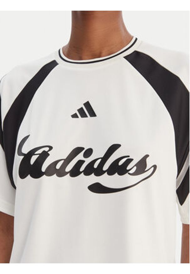 Adidas - adidas T-Shirt House Of Tiro KB6126 Biały Regular Fit. Kolor: biały. Materiał: syntetyk