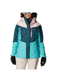 columbia - Kurtka narciarska damska Columbia Rosie Run Insulated. Kolor: różowy, wielokolorowy, niebieski. Sezon: zima. Sport: narciarstwo, bieganie