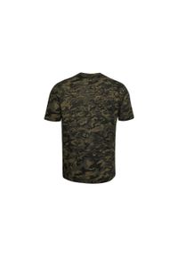 Koszulka treningowa męska Under Armour Abc Camo SS. Kolor: czarny, zielony, biały, wielokolorowy. Materiał: materiał, bawełna. Sport: bieganie