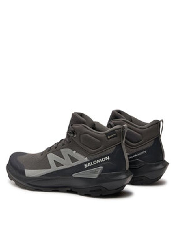 salomon - Salomon Trekkingi Elixir Activ Mid Gore-Tex L47456800 Szary. Kolor: szary. Materiał: materiał. Technologia: Gore-Tex. Sport: turystyka piesza