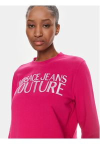 Versace Jeans Couture Bluza 76HAIT01 Różowy Regular Fit. Typ kołnierza: kołnierzyk włoski. Kolor: różowy. Materiał: bawełna #4