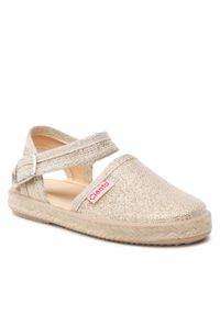 Espadryle Cienta 40083 Oro 25. Kolor: złoty. Materiał: materiał #1