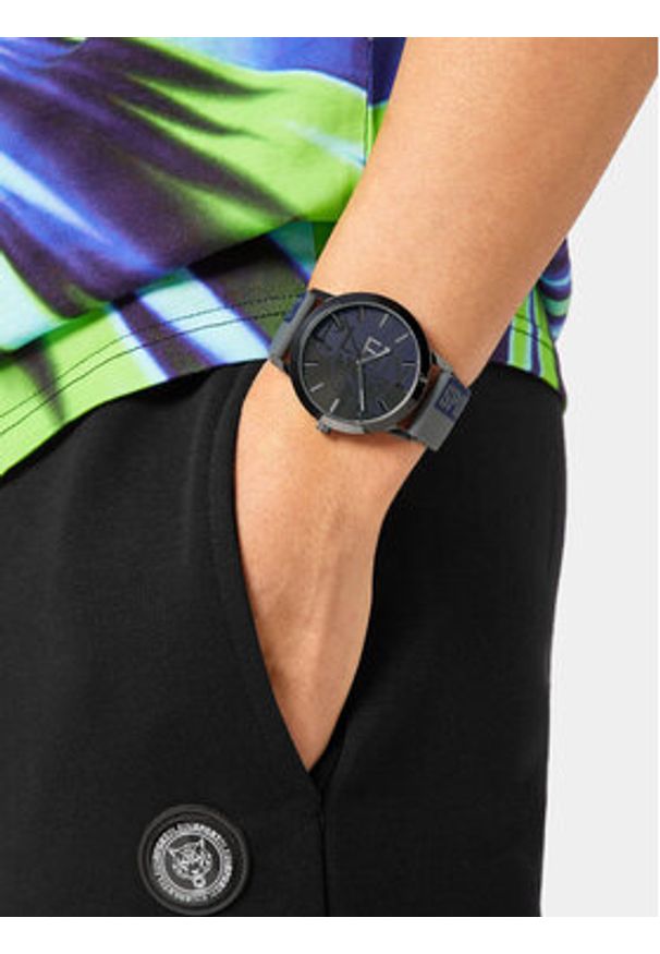 Plein Sport Zegarek Legend PSLBA0423 Szary. Kolor: szary. Materiał: syntetyk. Styl: sportowy