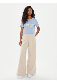 Guess Spodnie dresowe V4YB07 KCAY2 Beżowy Relaxed Fit. Kolor: beżowy. Materiał: syntetyk, dresówka #5