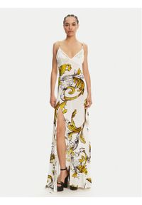 Versace Jeans Couture Sukienka letnia 78HAO900 Biały Regular Fit. Kolor: biały. Materiał: wiskoza. Sezon: lato