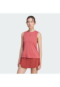 Adidas - Koszulka Tennis Climacool+ Match Tank. Kolor: czerwony. Długość rękawa: bez rękawów. Technologia: ClimaCool (Adidas). Sport: tenis #1