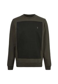AllSaints bluza bawełniana LOBKE CREW kolor zielony MF030Y. Kolor: zielony. Materiał: bawełna. Wzór: aplikacja #4