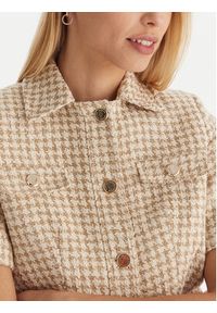 Morgan Bluzka 252-VENU.F Beżowy Regular Fit. Kolor: beżowy. Materiał: bawełna #4