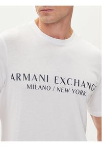 Armani Exchange T-Shirt 8NZT72 Z8H4Z 1100 Biały Slim Fit. Kolor: biały. Materiał: bawełna #4