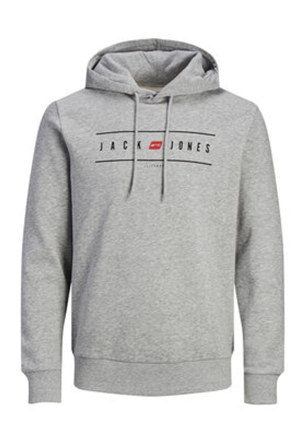 Jack & Jones - Jack&Jones Bluza 12235460 Szary Regular Fit. Kolor: szary. Materiał: syntetyk, bawełna