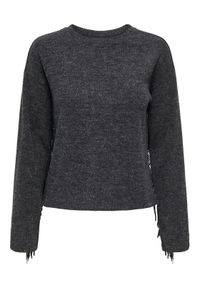 only - ONLY Sweter Jake 15355819 Szary Regular Fit. Kolor: szary. Materiał: syntetyk