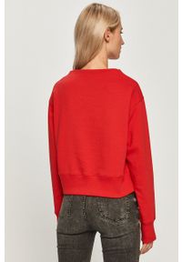 Champion - Bluza bawełniana. Okazja: na co dzień. Kolor: czerwony. Materiał: bawełna. Styl: casual #4