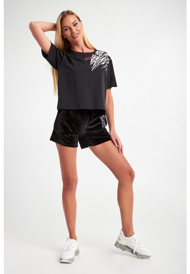 EA7 Emporio Armani - T-shirt EA7 EMPORIO ARMANI. Materiał: bawełna. Długość: krótkie. Wzór: nadruk, motyw zwierzęcy