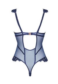 Hunkemöller Body Grace 302440 Niebieski. Kolor: niebieski. Materiał: syntetyk #3