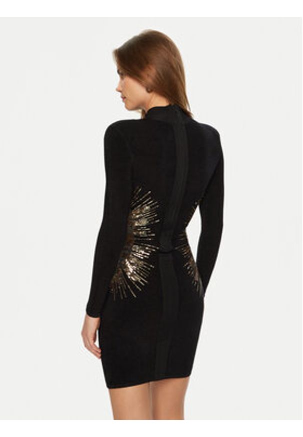 Marciano Guess Sukienka dzianinowa 5RGK67 5806Z Czarny Bodycon Fit. Kolor: czarny. Materiał: syntetyk, wiskoza. Typ sukienki: bodycon