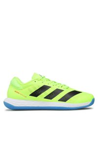 Adidas - adidas Buty halowe Adizero Fastcourt Shoes HP3358 Zielony. Kolor: zielony. Materiał: materiał