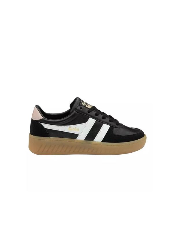 Buty do chodzenia damskie Gola Grandslam Elite. Kolor: czarny. Materiał: materiał, skóra. Szerokość cholewki: normalna. Sport: turystyka piesza
