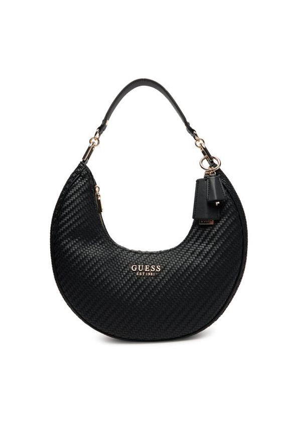 Guess Torebka Mirema HWWG96 31020 Czarny. Kolor: czarny. Materiał: skórzane