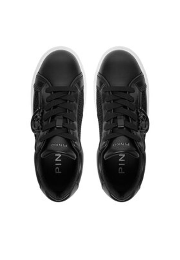 Pinko - PINKO Sneakersy Yoko 33 SS0181 P132 Czarny. Kolor: czarny. Materiał: skóra
