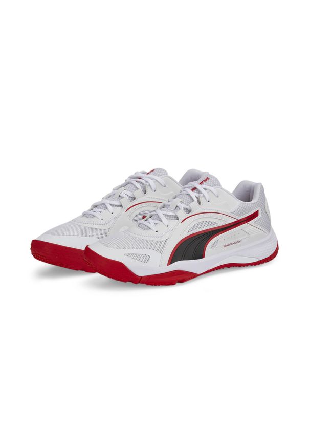 Puma - Buty do piłki ręcznej męskie PUMA Solarstrike II. Kolor: biały, czerwony, wielokolorowy, czarny. Materiał: materiał, syntetyk, tkanina