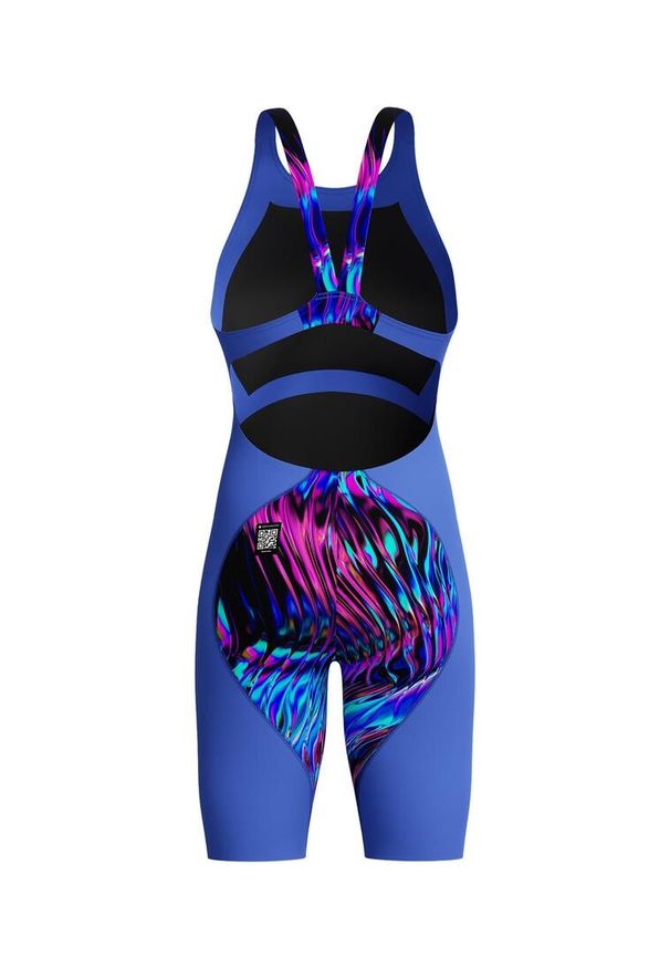 Strój startowy dla dziewczynek Speedo LZR Ignite. Kolor: niebieski, wielokolorowy