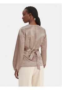 Guess Bluzka W6RH47 W2612 Beżowy Regular Fit. Kolor: beżowy. Materiał: syntetyk #3