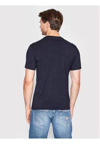 Guess T-Shirt M2YI32 J1311 Granatowy Super Slim Fit. Kolor: niebieski. Materiał: bawełna