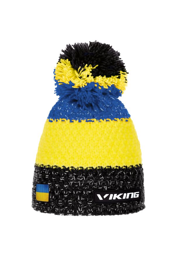 Czapka narciarska dla dorosłych Viking Cornet, z pomponem. Kolor: niebieski. Materiał: wełna. Styl: sportowy