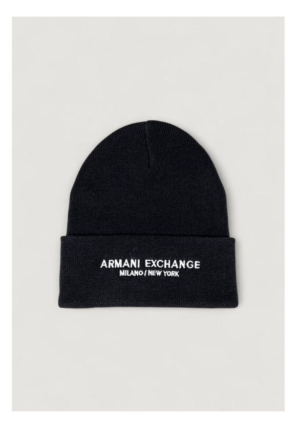 Armani Exchange Czapka BEANIE HAT Czarny. Kolor: czarny