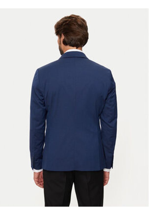 Selected Homme Marynarka 16092418 Niebieski Slim Fit. Kolor: niebieski. Materiał: syntetyk