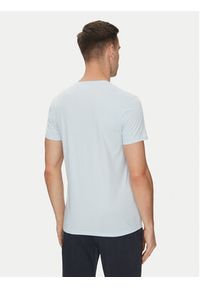 Lacoste T-Shirt TH6709 Błękitny Regular Fit. Kolor: niebieski. Materiał: bawełna #3