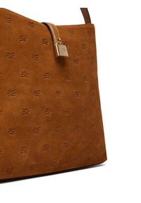 Karl Lagerfeld - KARL LAGERFELD Torebka B1W30105 Brązowy. Kolor: brązowy. Materiał: zamszowe, skórzane #3