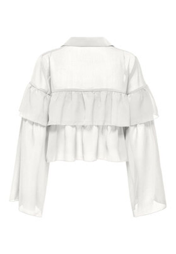 only - ONLY Bluzka Suzzi 15360661 Biały Regular Fit. Kolor: biały. Materiał: syntetyk