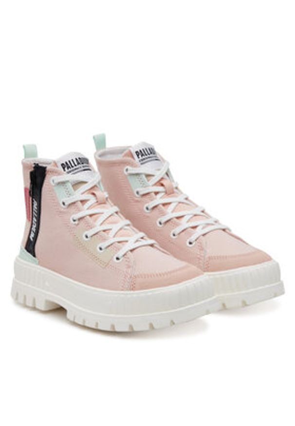 Palladium Sneakersy Pallashock Backzip 2 94469-605-M Różowy. Kolor: różowy. Materiał: materiał