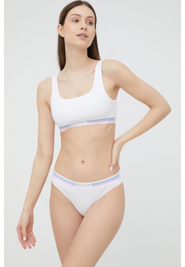 Puma stringi (2-pack) kolor biały. Kolor: biały. Materiał: materiał, bawełna