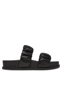 Armani Exchange Klapki XDP062 XV926 00002 Czarny. Kolor: czarny. Materiał: skóra #1