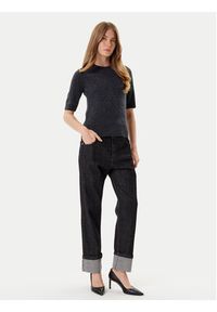 Rinascimento Jeansy CFC0125150003 Czarny Loose Fit. Kolor: czarny #5